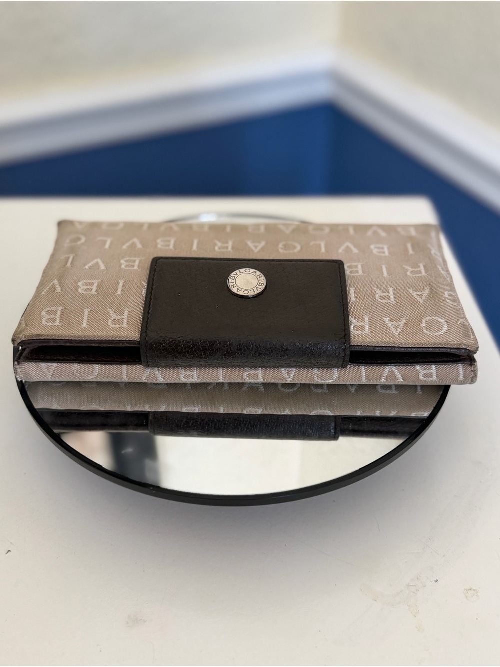BVLGARI Logomania Monogram Long Trifold Wallet - Picture 5 of 16